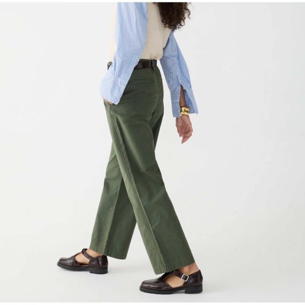 NWT J.Crew Sailor Heritage Green Chino Pants